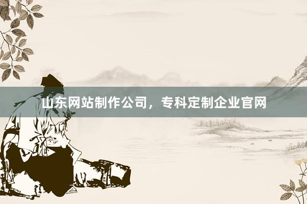 山东网站制作公司,专科定制企业官网